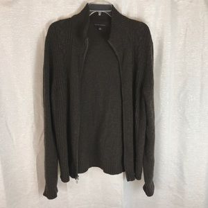Banana Republic Full Zip Wool Blend Sweater L
